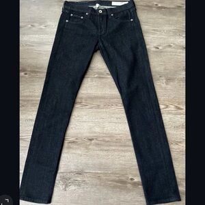 rag bone Dre Jeans Low Rise Slim Boyfriend Full Length‎ Dark Indigo Womens 25